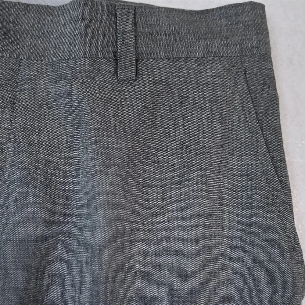 NEW Joseph Abboud 32x38 Gray Linen Stretch Nova Fides Heritage Slim Dress Pants